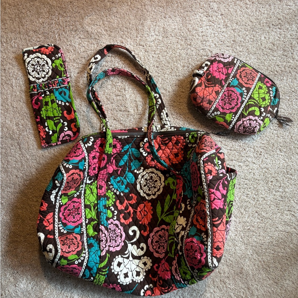 Vera Bradley Travel Set